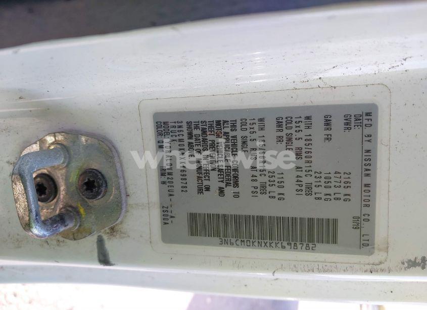 Photo 9 of 2019 Nissan Nv200 S (VIN 3N6CM0KNXKK698782)