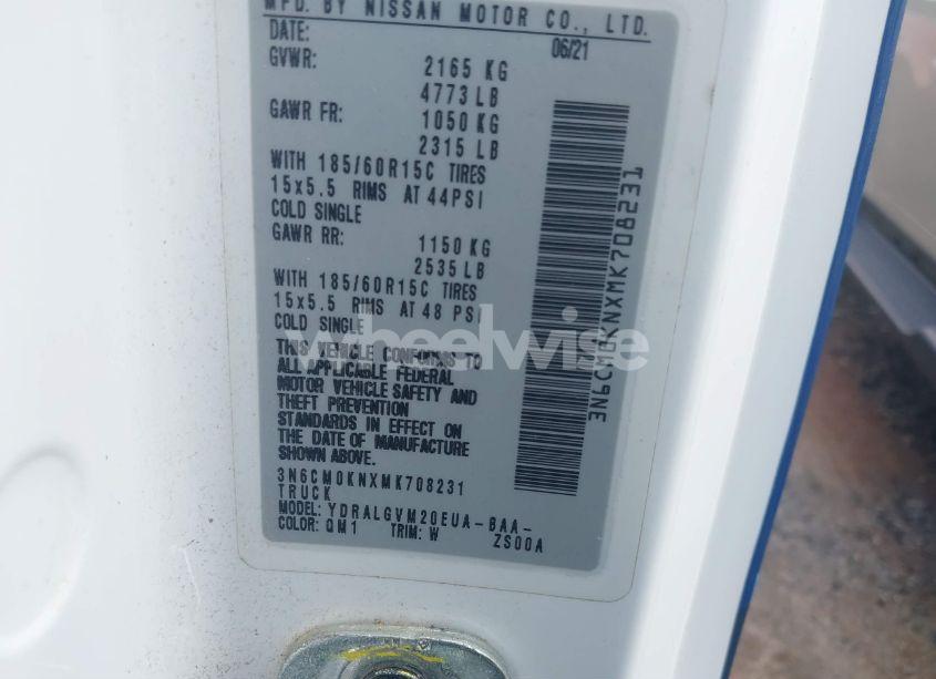 Photo 9 of 2021 Nissan Nv200 COMPACT CARGO SV XTRONIC CVT (VIN 3N6CM0KNXMK708231)