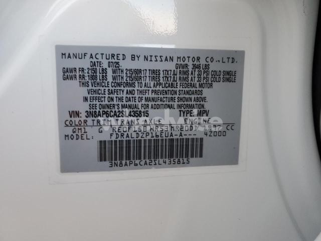 Photo 10 of 2025 NISSAN KICKS SV N/A (VIN 3N8AP6CA2SL435815)