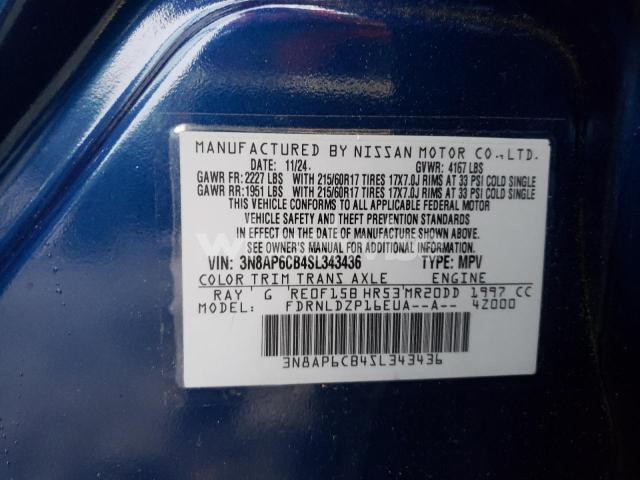 Photo 2 of 2025 NISSAN KICKS SV N/A (VIN 3N8AP6CB4SL343436)