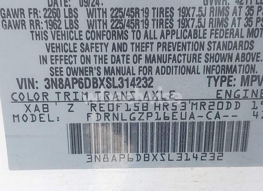 Photo 9 of 2025 Nissan Kicks SR INTELLIGENT AWD (VIN 3N8AP6DBXSL314232)