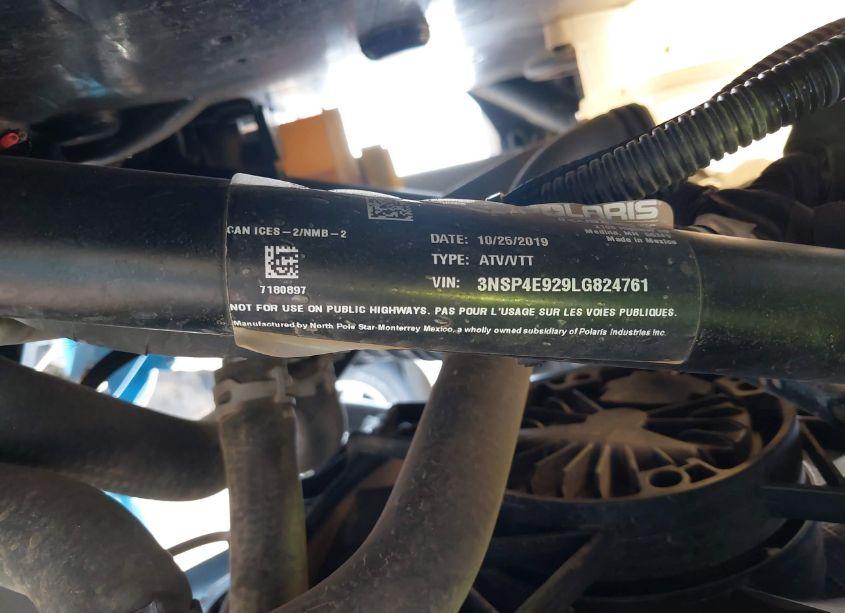 Photo 10 of 2020 Polaris Rzr XP 4 TURBO S VELOCITY (VIN 3NSP4E929LG824761)