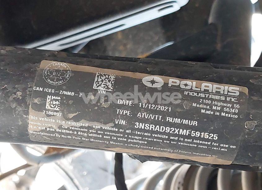 Photo 10 of 2021 Polaris Rzr PRO XP ULTIMATE (VIN 3NSRAD92XMF591525)