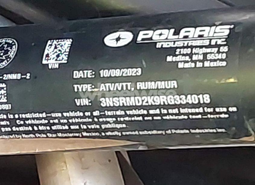 Photo 10 of 2024 Polaris Rzr PRO R 4 ULTIMATE (VIN 3NSRMD2K9RG334018)