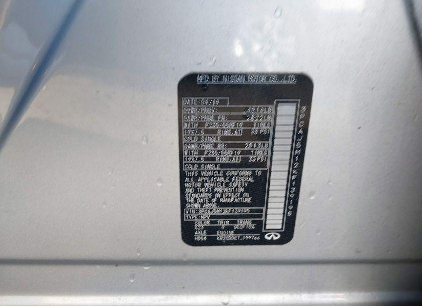 Photo 9 of 2019 Infiniti Qx50 LUXE (VIN 3PCAJ5M12KF139195)