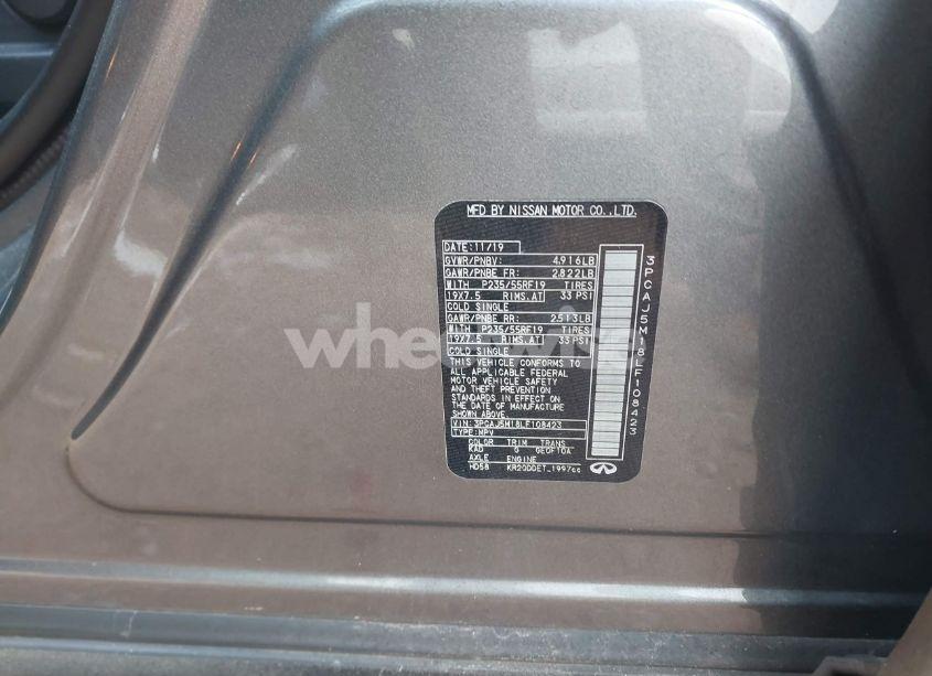 Photo 9 of 2020 Infiniti Qx50 ESSENTIAL (VIN 3PCAJ5M18LF108423)