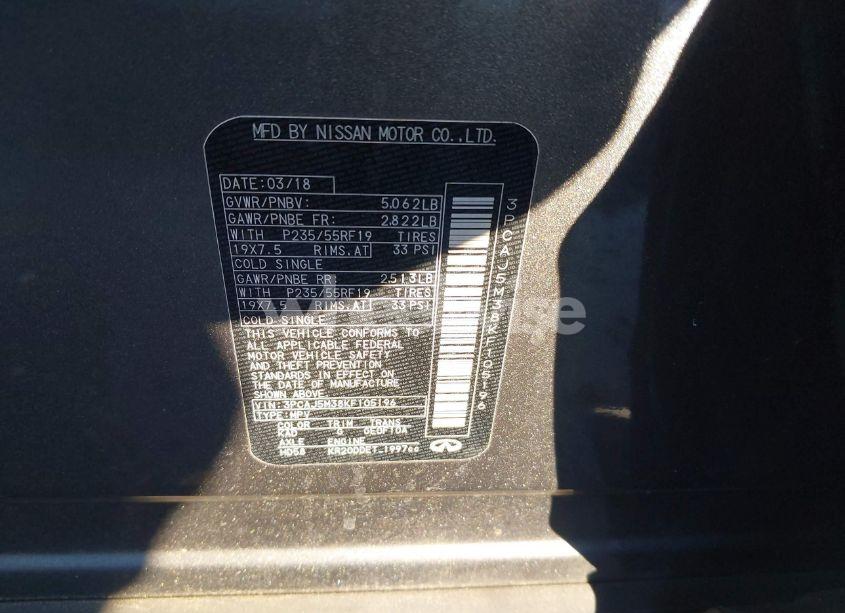 Photo 9 of 2019 Infiniti Qx50 PURE (VIN 3PCAJ5M38KF105196)