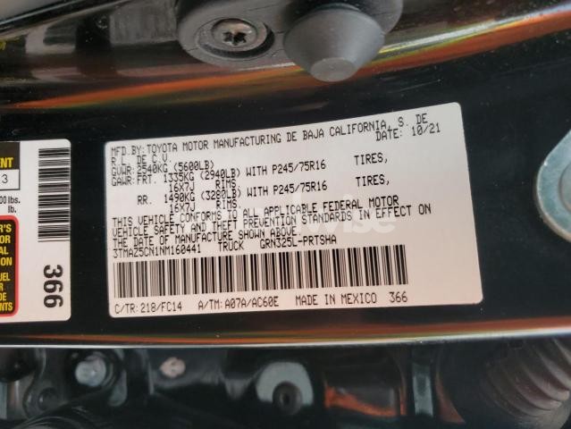 2022 TOYOTA TACOMA DOUBLE CAB