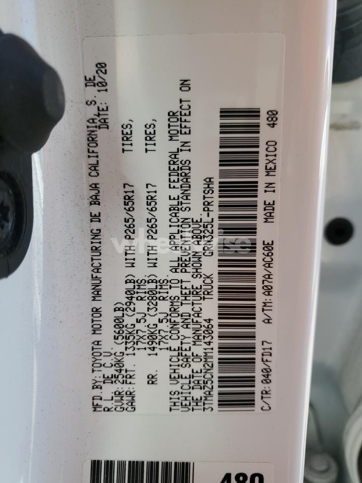 2021 TOYOTA TACOMA DOUBLE CAB