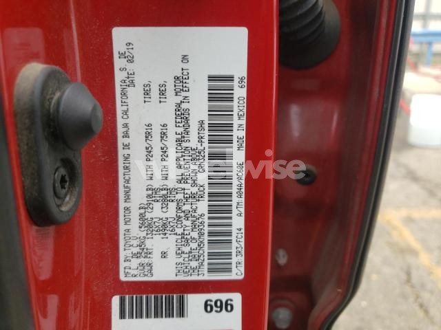 Photo 11 of 2019 TOYOTA TACOMA DOUBLE CAB (VIN 3TMAZ5CN5KM093676)