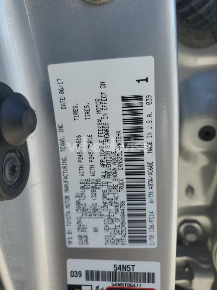 Photo 12 of 2017 TOYOTA TACOMA DOUBLE CAB N/A (VIN 3TMCZ5AN0JM162929)