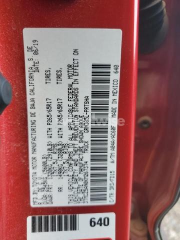 Photo 5 of 2019 TOYOTA TACOMA DOUBLE CAB (VIN 3TMCZ5AN0KM267374)