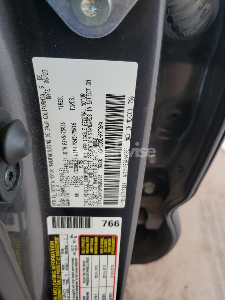 Photo 12 of 2023 TOYOTA TACOMA DOUBLE CAB (VIN 3TMCZ5AN5PM606105)