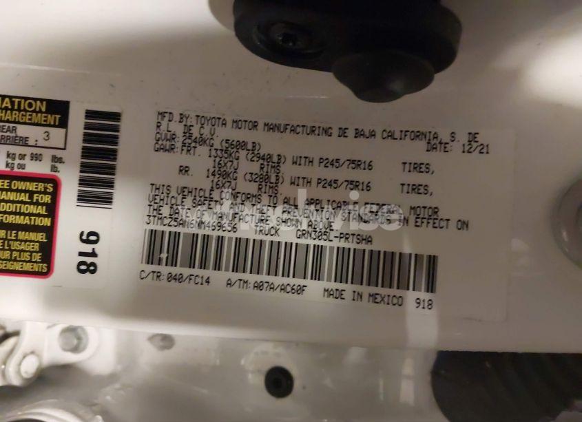 Photo 9 of 2022 Toyota Tacoma SR5 V6 (VIN 3TMCZ5AN6NM469656)