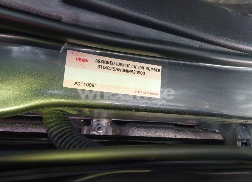 Photo 9 of 2022 Toyota Tacoma TRD SPORT (VIN 3TMCZ5AN6NM520900)