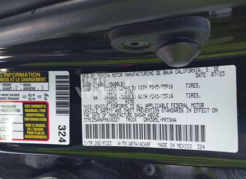 Photo 9 of 2023 Toyota Tacoma SR5 V6 (VIN 3TMCZ5AN6PM618327)