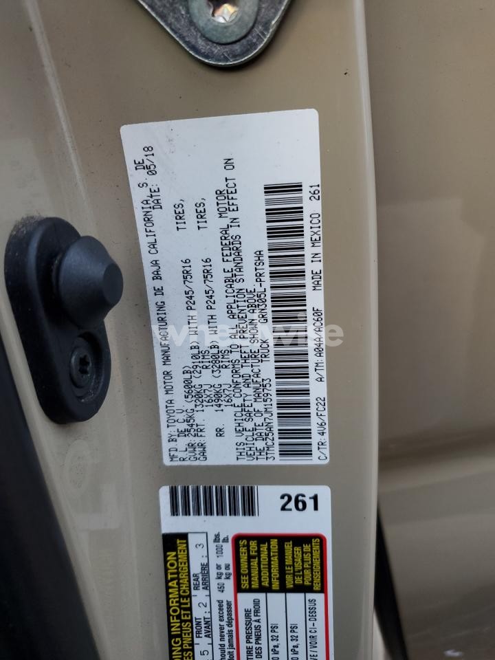 Photo 12 of 2018 TOYOTA TACOMA DOUBLE CAB (VIN 3TMCZ5AN7JM159753)