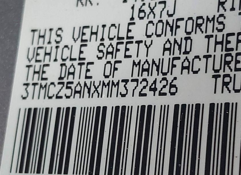 Photo 9 of 2021 Toyota Tacoma TRD OFF-ROAD (VIN 3TMCZ5ANXMM372426)