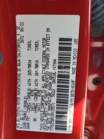 Photo 8 of 2022 TOYOTA TACOMA DOUBLE CAB N/A (VIN 3TMDZ5BN1NM135571)