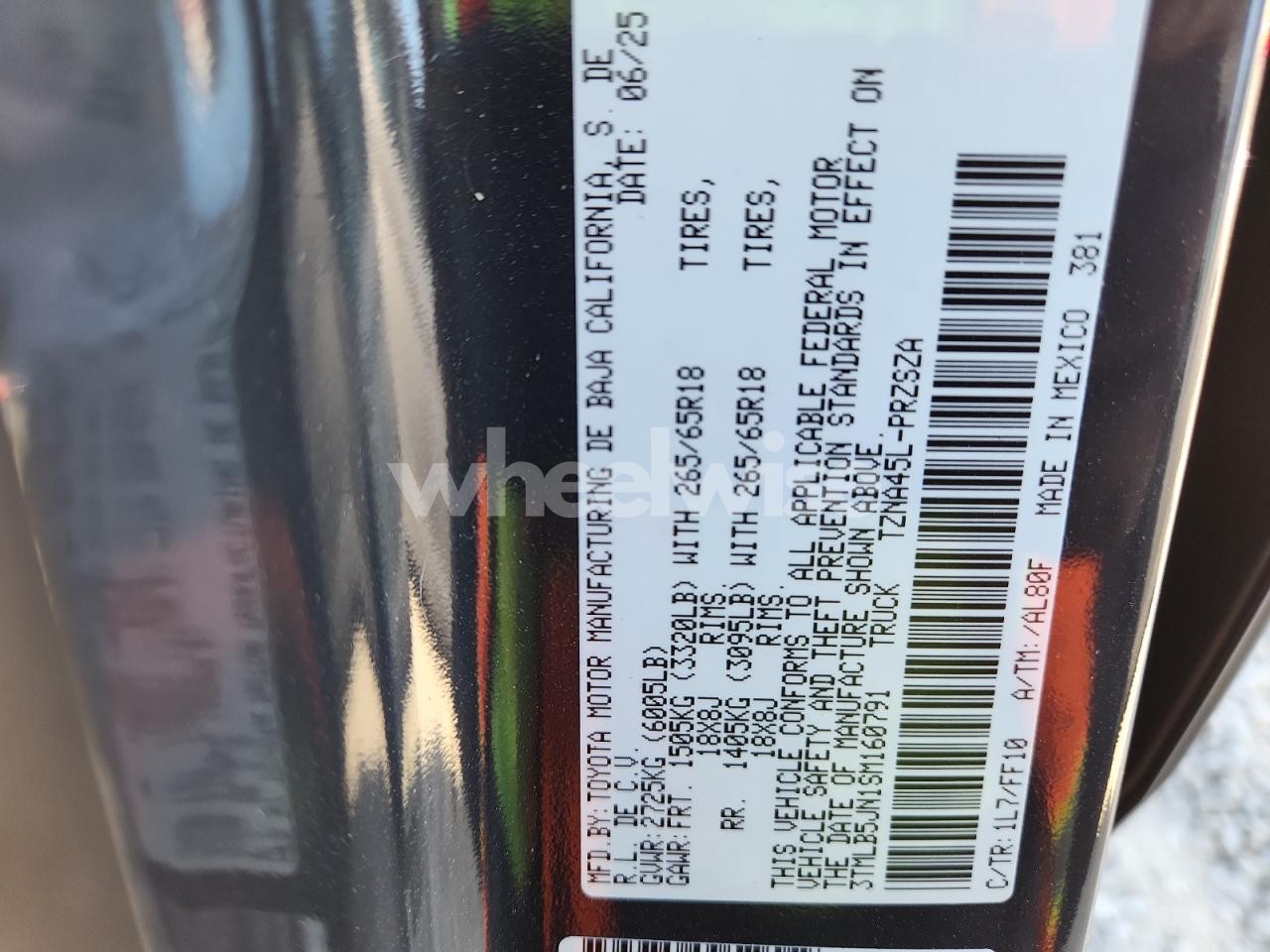 Photo 12 of 2025 TOYOTA TACOMA DOUBLE CAB (VIN 3TMLB5JN1SM160791)