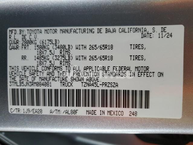 Photo 7 of 2024 TOYOTA TACOMA DOUBLE CAB (VIN 3TMLB5JN3RM084081)