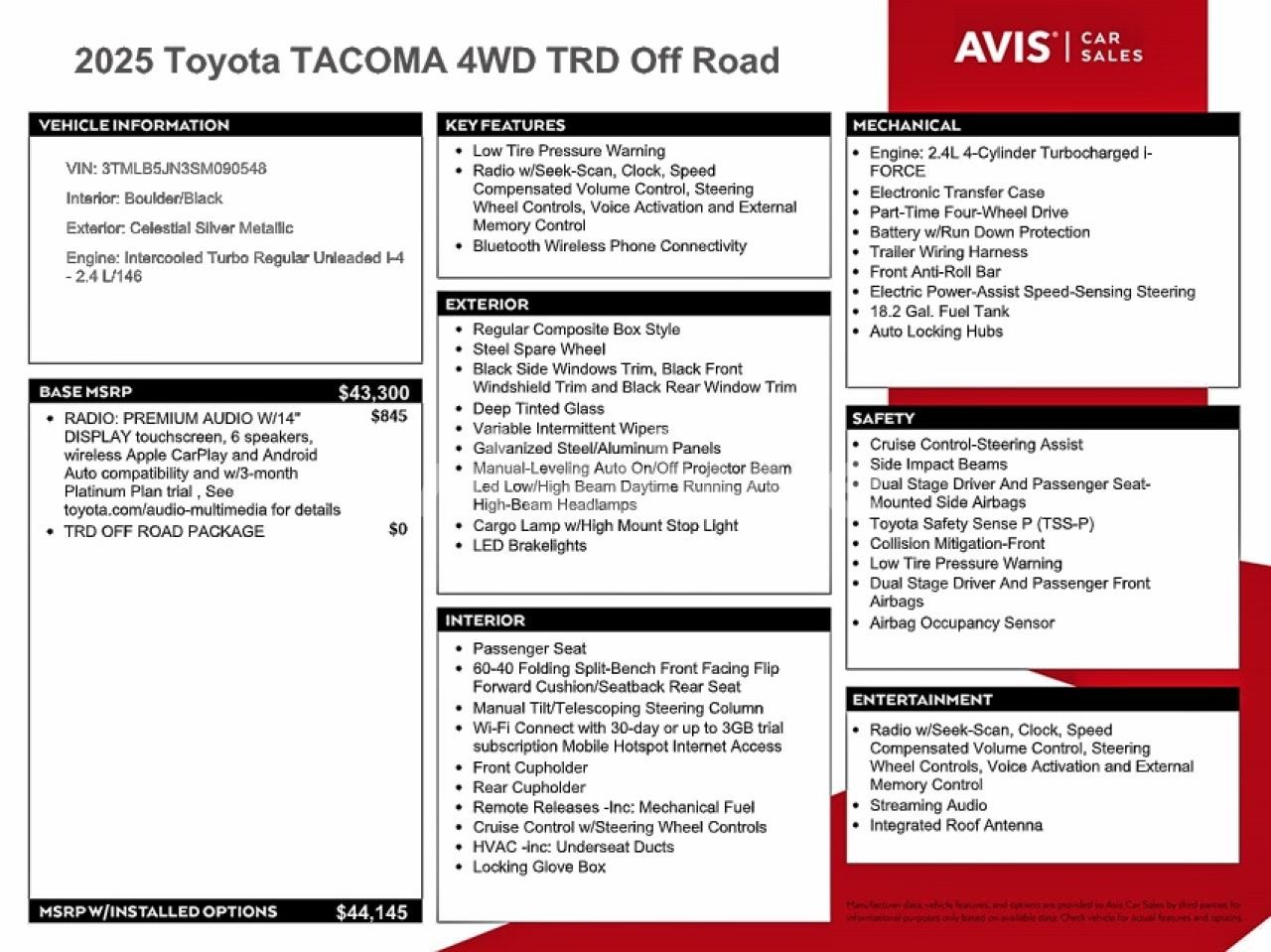 Photo 12 of 2025 TOYOTA TACOMA DOUBLE CAB (VIN 3TMLB5JN3SM090548)