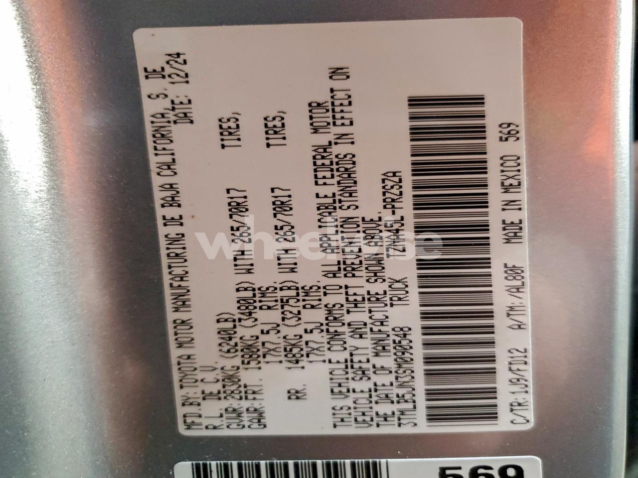 Photo 13 of 2025 TOYOTA TACOMA DOUBLE CAB (VIN 3TMLB5JN3SM090548)