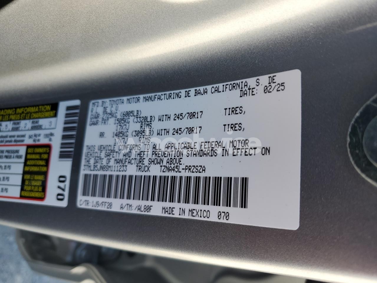 Photo 13 of 2025 TOYOTA TACOMA DOUBLE CAB (VIN 3TMLB5JN8SM111233)