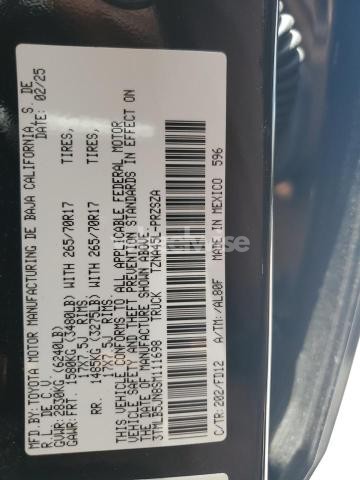 Photo 8 of 2025 TOYOTA TACOMA DOUBLE CAB (VIN 3TMLB5JN8SM111698)