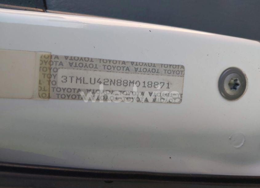 Photo 9 of 2008 Toyota Tacoma DOUBLE CAB (VIN 3TMLU42N88M018871)