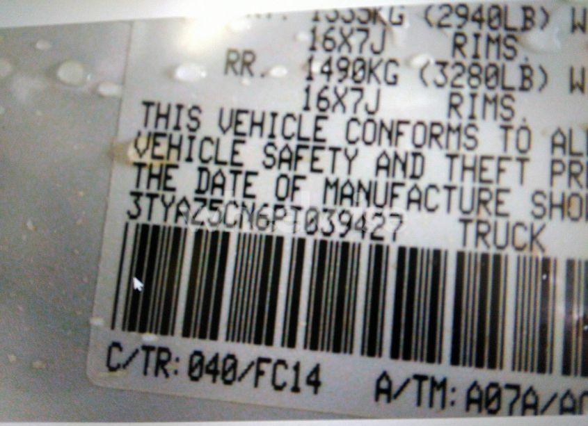 Photo 9 of 2023 Toyota Tacoma SR5 V6 (VIN 3TYAZ5CN6PT039427)