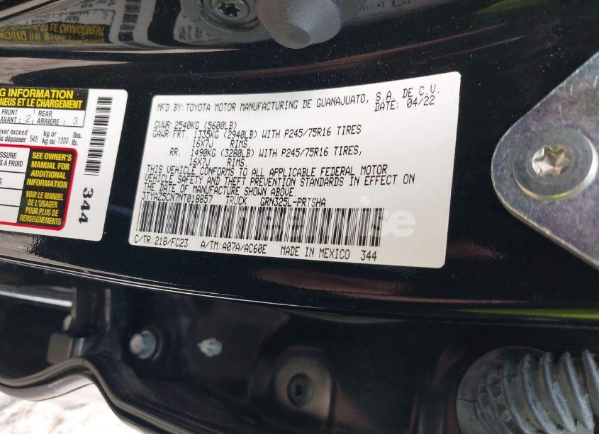 Photo 9 of 2022 Toyota Tacoma SR5 V6 (VIN 3TYAZ5CN7NT018857)