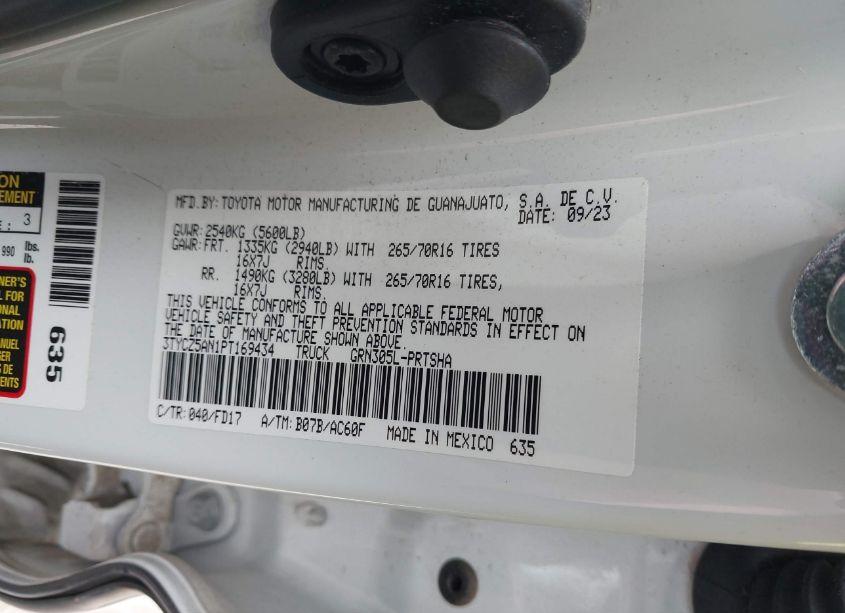 Photo 9 of 2023 Toyota Tacoma TRD OFF ROAD (VIN 3TYCZ5AN1PT169434)