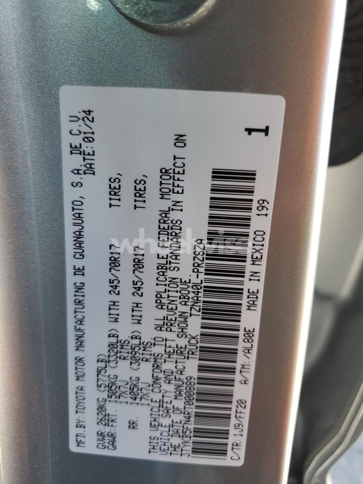 Photo 12 of 2024 TOYOTA TACOMA DOUBLE CAB (VIN 3TYKB5FN4RT000889)