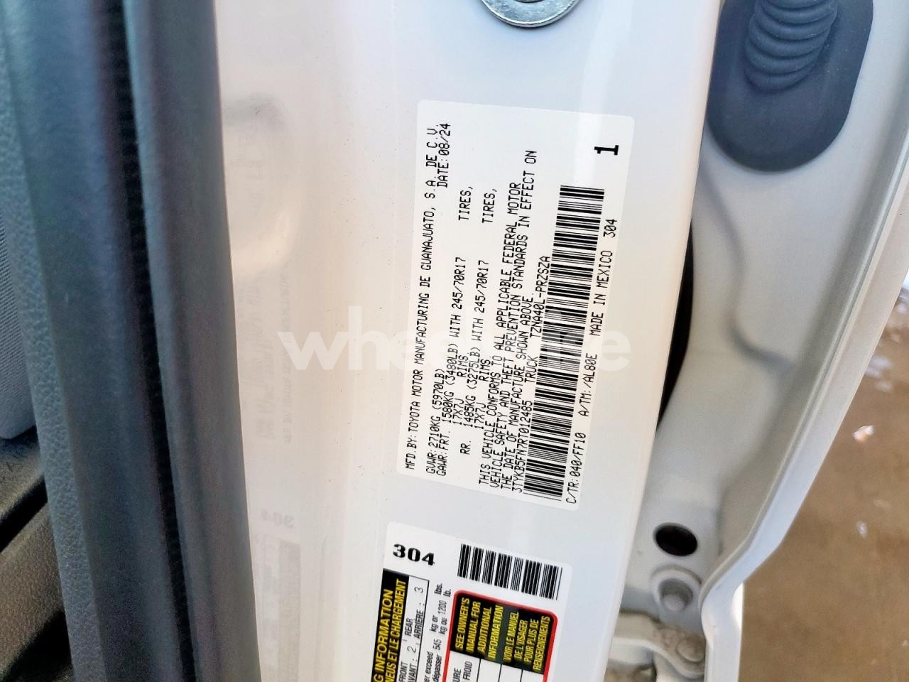 Photo 12 of 2024 TOYOTA TACOMA DOUBLE CAB (VIN 3TYKB5FN7RT012485)