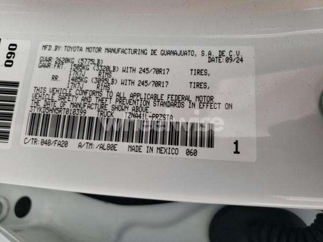 Photo 5 of 2024 TOYOTA TACOMA DOUBLE CAB (VIN 3TYKD5HN5RT010399)