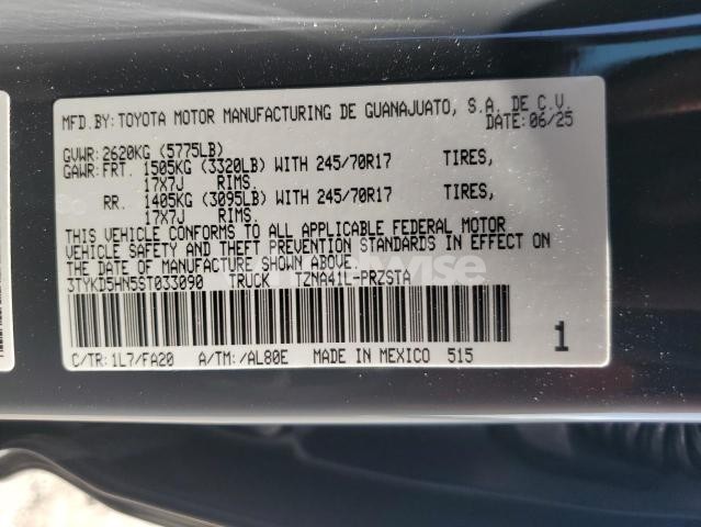 Photo 12 of 2025 TOYOTA TACOMA DOUBLE CAB (VIN 3TYKD5HN5ST033090)