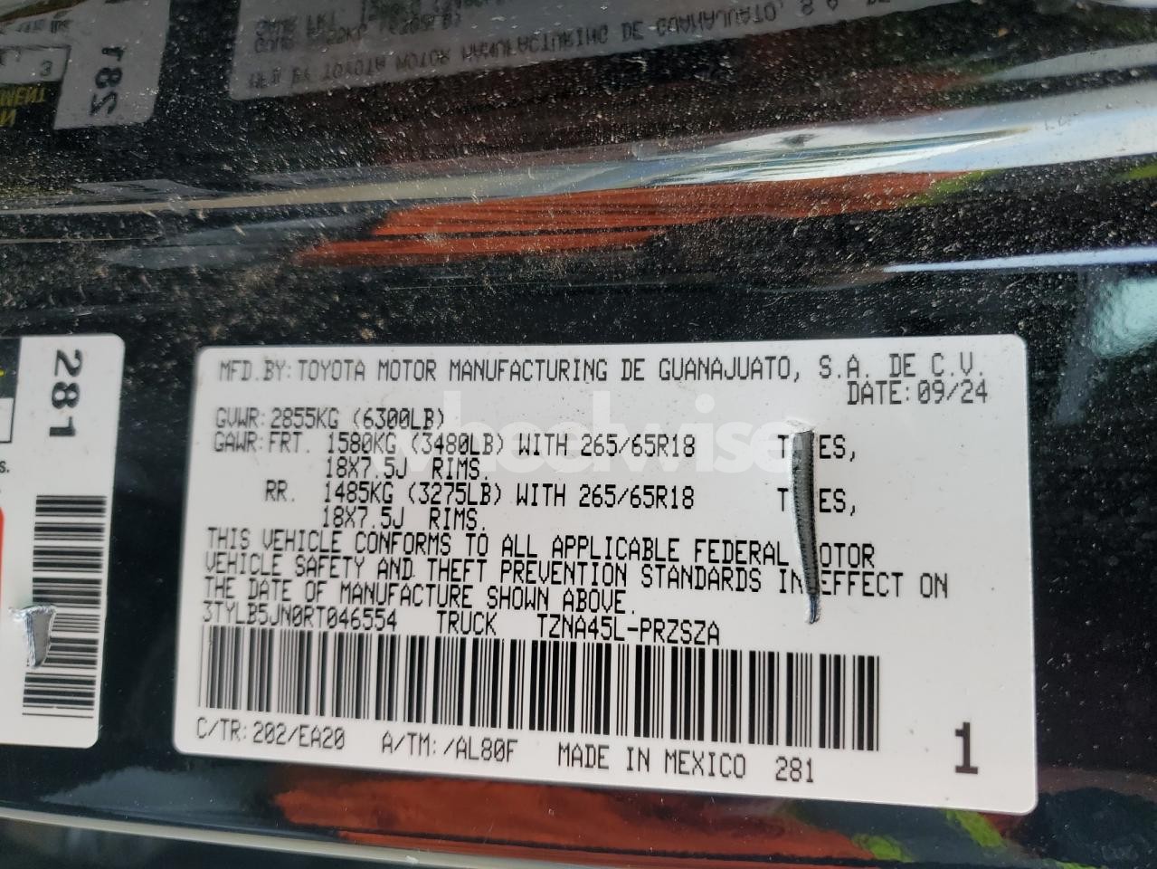 Photo 13 of 2024 TOYOTA TACOMA DOUBLE CAB (VIN 3TYLB5JN0RT046554)