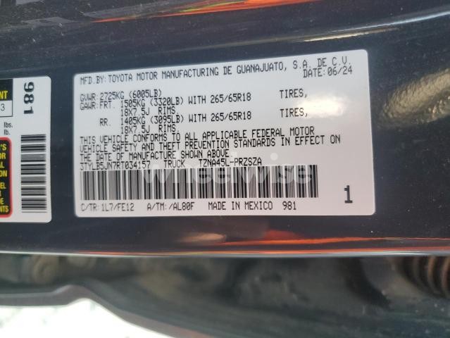 Photo 12 of 2024 TOYOTA TACOMA DOUBLE CAB (VIN 3TYLB5JN7RT034157)