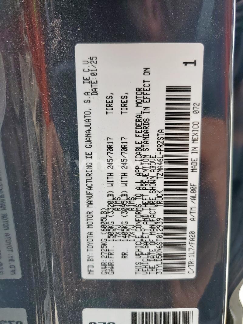 Photo 9 of 2025 TOYOTA TACOMA DOUBLE CAB (VIN 3TYLD5KN6ST012939)