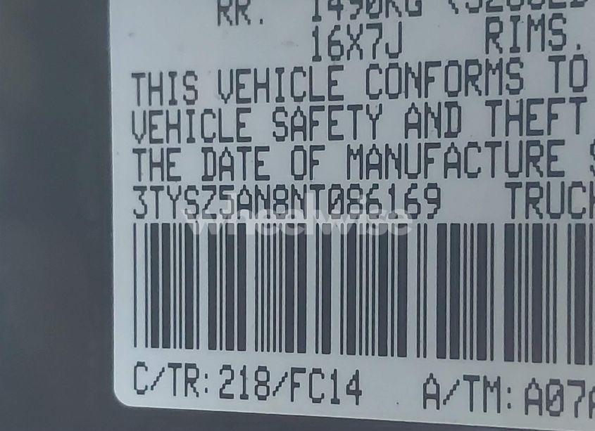 Photo 9 of 2022 Toyota Tacoma SR5 V6 (VIN 3TYSZ5AN8NT086169)
