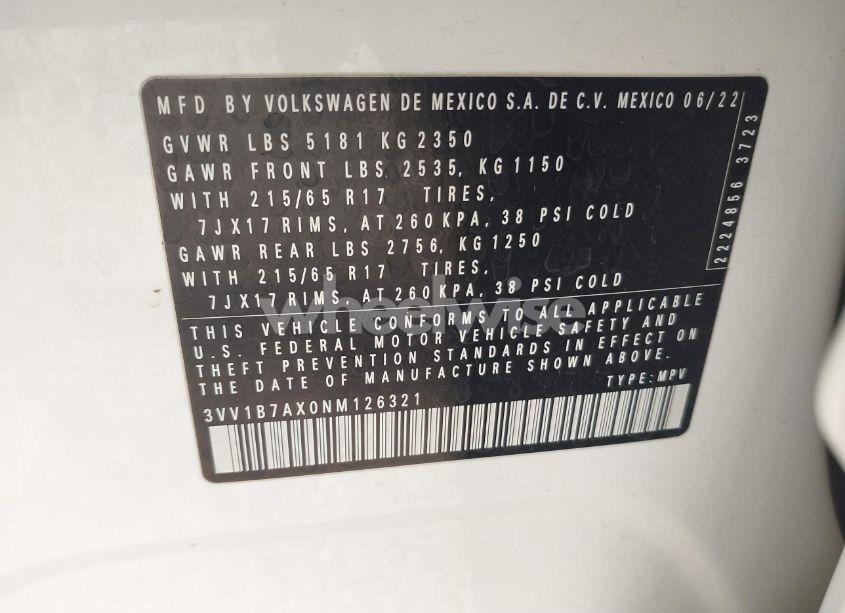 Photo 9 of 2022 Volkswagen Tiguan 2.0T S (VIN 3VV1B7AX0NM126321)