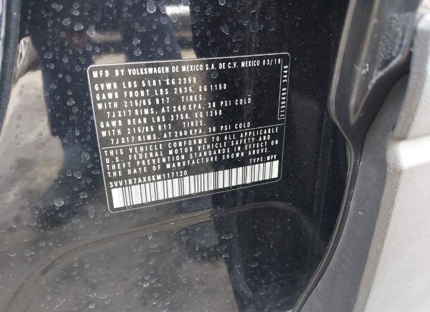 Photo 9 of 2019 Volkswagen Tiguan 2.0T S (VIN 3VV1B7AX6KM117120)