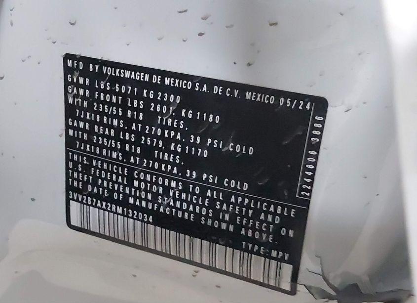 Photo 9 of 2024 Volkswagen Tiguan 2.0T SE/WOLFSBURG EDITION (VIN 3VV2B7AX2RM132034)