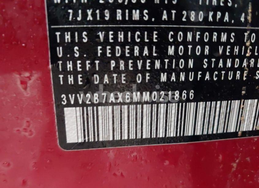 Photo 9 of 2021 Volkswagen Tiguan 2.0T SE/2.0T SE R-LINE BLACK/2.0T SEL (VIN 3VV2B7AX6MM021866)