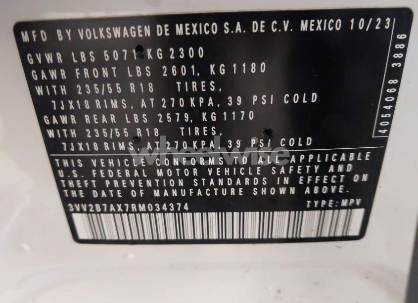 Photo 9 of 2024 Volkswagen Tiguan 2.0T SE/2.0T WOLFSBURG EDITION (VIN 3VV2B7AX7RM034374)