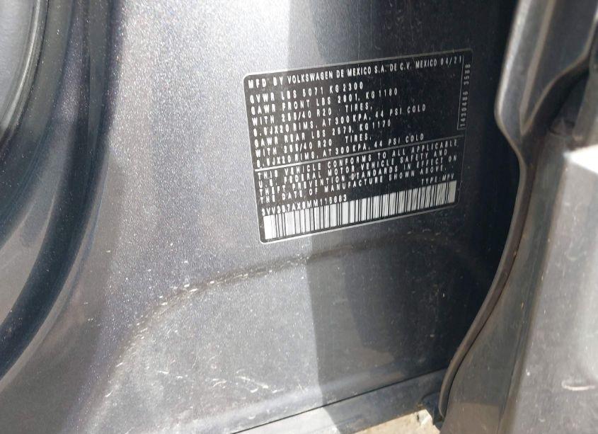 Photo 9 of 2021 Volkswagen Tiguan 2.0T SE/2.0T SE R-LINE BLACK/2.0T SEL (VIN 3VV2B7AX8MM115683)