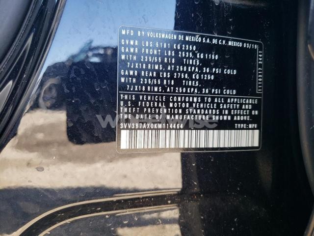 Photo 3 of 2019 VOLKSWAGEN TIGUAN SE (VIN 3VV3B7AX0KM114464)