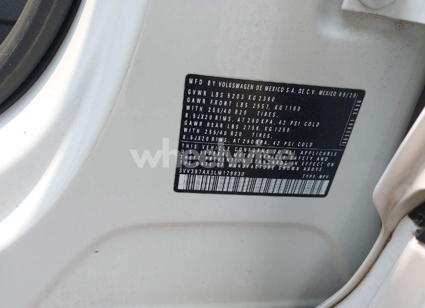 Photo 9 of 2020 Volkswagen Tiguan 2.0T SE/2.0T SE R-LINE BLACK/2.0T SEL (VIN 3VV3B7AX3LM179830)