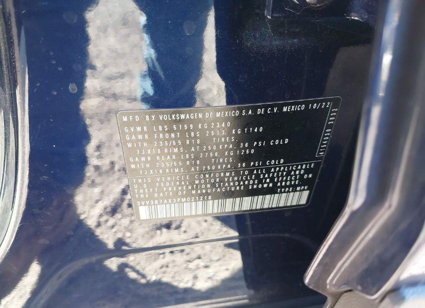 Photo 9 of 2023 Volkswagen Tiguan 2.0T SE (VIN 3VV3B7AX3PM021218)
